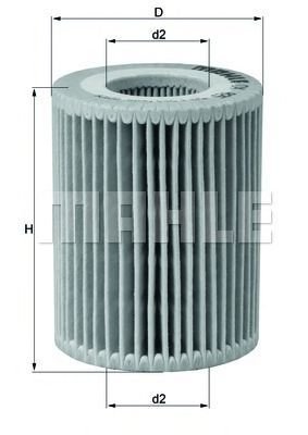 

Масляный фильтр Mahle Knecht OX825D