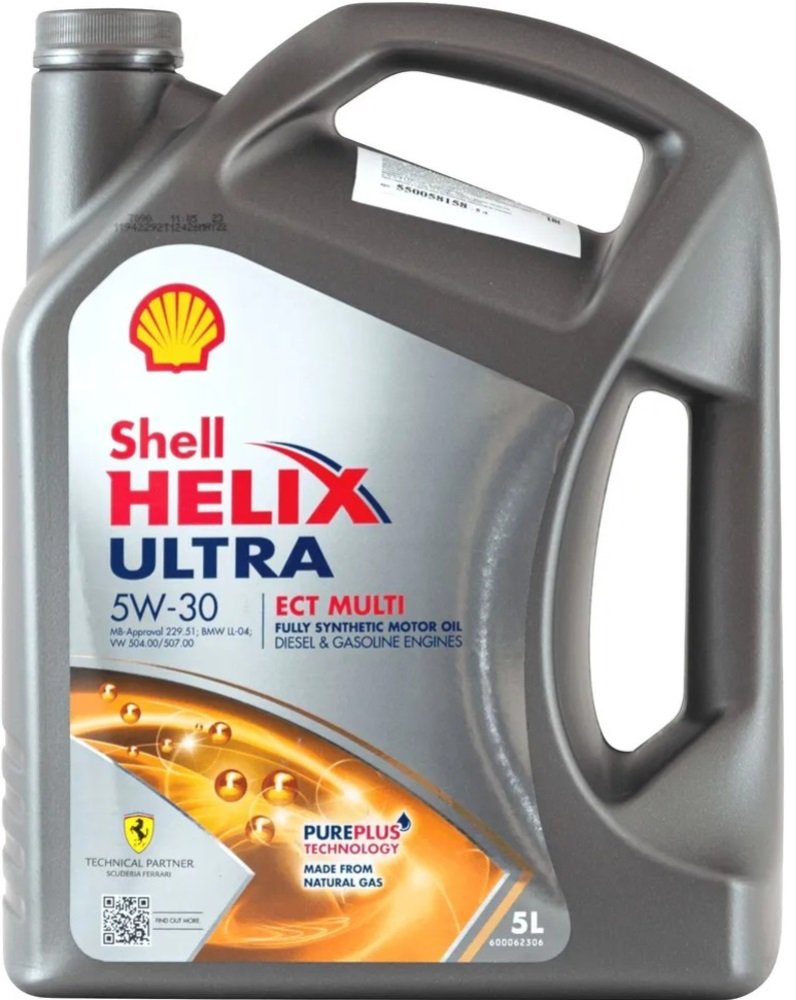 

Моторное масло Shell Helix Ultra ECT Multi 5W-30 5л