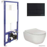 Унитаз подвесной Berges Wasserhaus Ego Rimless + Toma Slim + Novum525 + L5 047215