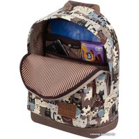 Городской рюкзак Asgard Р-5434 (коты/пэчворк/бежевый)