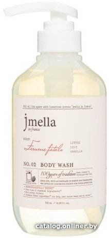 Jmella Гель для душа In France Femme Fatale Body Wash личи, лилия, ваниль 500 мл