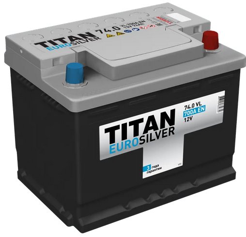 

Автомобильный аккумулятор Titan EuroSilver R+ (74 А·ч)