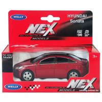 Легковой автомобиль Welly Hyundai Sonata 43717W (бордовый)
