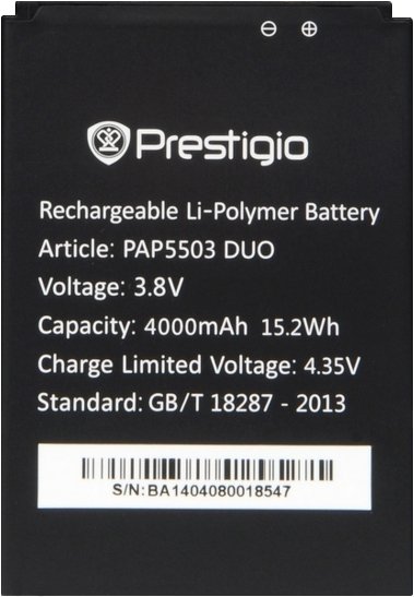 

Аккумулятор для телефона Prestigio PAP5503 DUO
