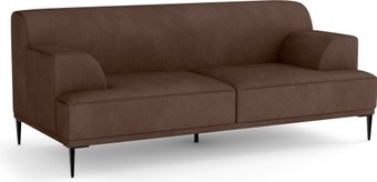 Диван Олмеко Бергамо 2-х местный (велюр, барни шоколад)