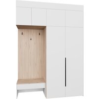 Стенка Рэйгрупп Рэй P245-B4-1-EB В4-1 (дуб элисон/белый премиум)