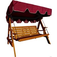 Садовые качели Сокол бай Прага 2 дуб (бордовый) в Бобруйске