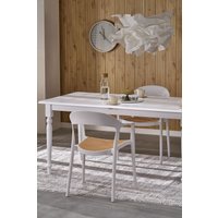 Кухонный стол Halmar Nelson 160-200/90/76 (белый/белый)