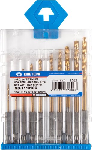 Набор сверл King Tony 11101SQ