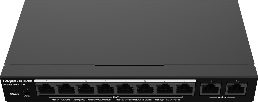 

Настраиваемый коммутатор Ruijie Networks RG-ES210GC-LP
