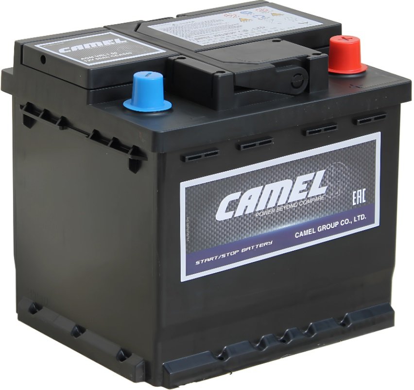 

Автомобильный аккумулятор Camel AGM VRL1 R+ (50 А·ч)