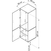 Шкаф распашной Диприз Моби 2 дв. Д.70066.1 (белый) в Мозыре