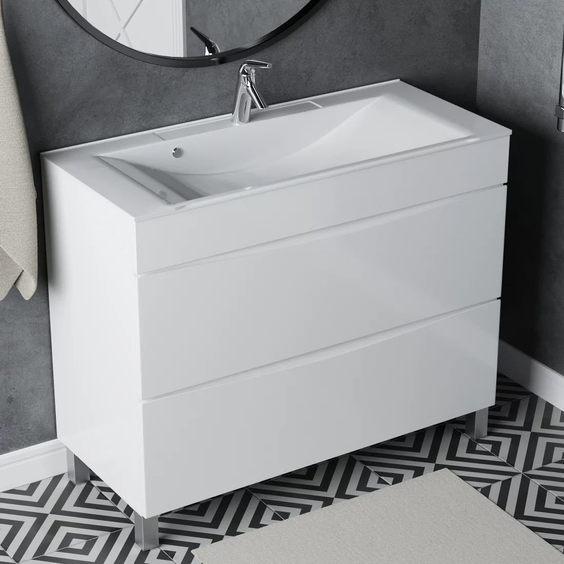 

Vela Тумба под умывальник Vela Бриз 100Н под Milen TU27060