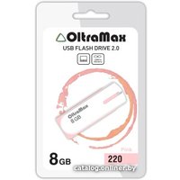 USB Flash OltraMax 220 8GB (розовый) [OM-8GB-220-Pink]