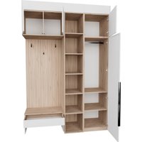 Стенка Рэйгрупп Рэй P245-B3-EBE В3 (дуб элисон/белый премиум)