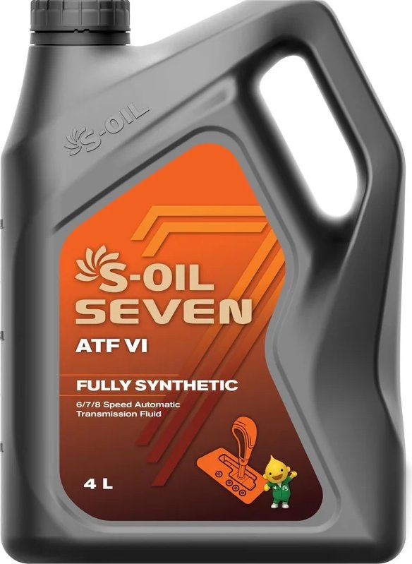 Трансмиссионное масло S-OIL SEVEN ATF VI 4л