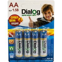 Батарейка Dialog AA 4 шт. [R6P-4B]