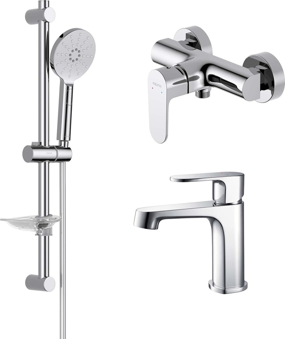 

Комплект смесителей Aquatek Оберон AQ1231CR