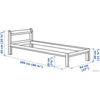 Кровать Ikea Нейден 200x90 (сосна, без основания) 003.952.47