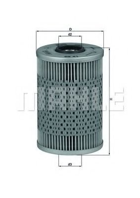 

Масляный фильтр Mahle Knecht OX41D