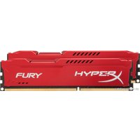 Оперативная память HyperX Fury Red 2x8GB KIT DDR3 PC3-14900 HX318C10FRK2/16