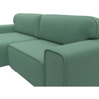 Угловой диван Лига диванов Лига-029 левый 121934L (рогожка амур зеленый)