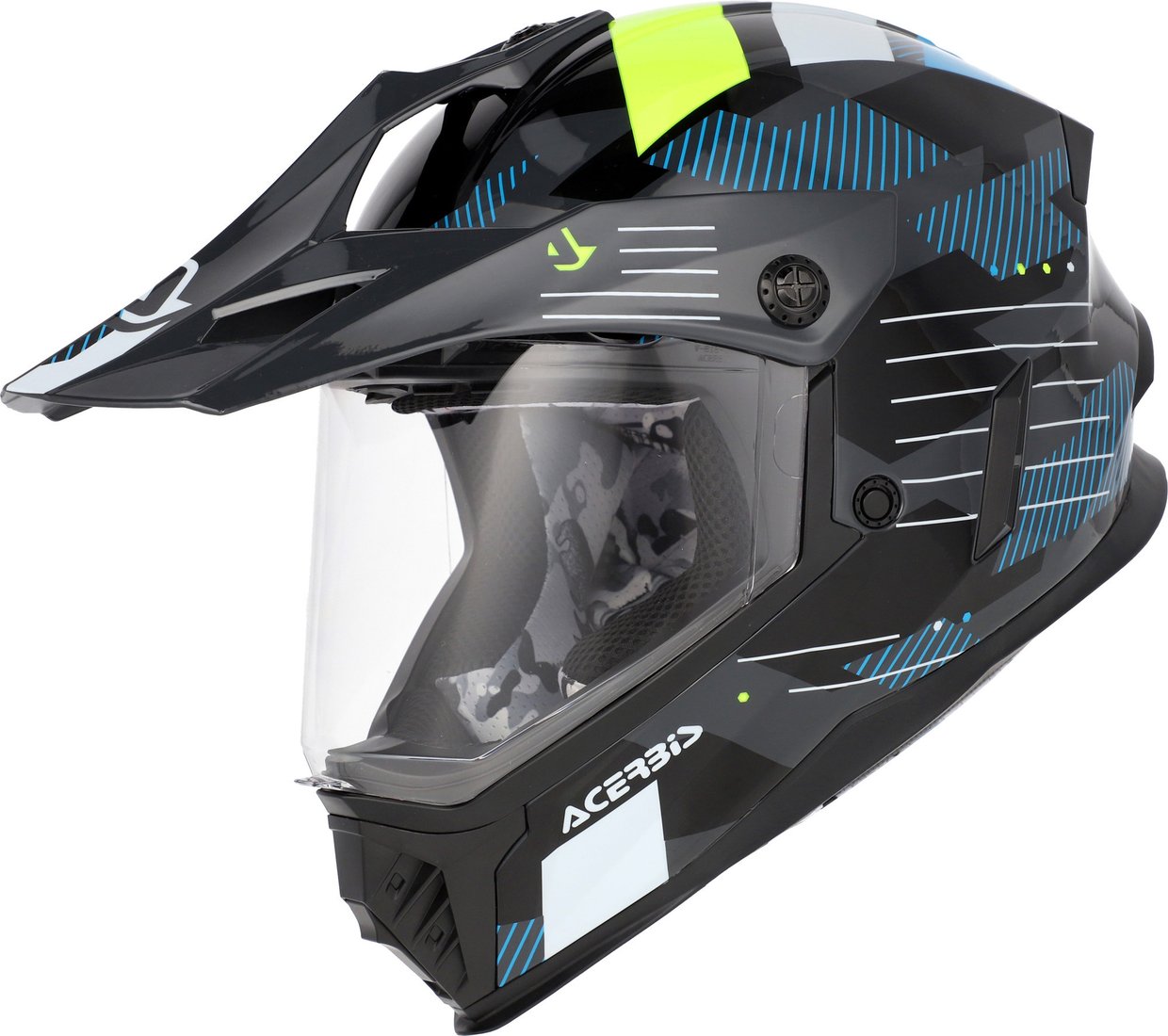 Мотошлем Acerbis Rider Junior 0026031.444.056 (Y/L (53-54), черный/флуоресцентный желтый)