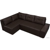 Угловой диван Mebelico Амадэус 109703 (левый, экокожа, коричневый)
