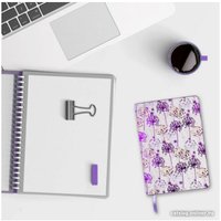 Ежедневник BRAUBERG 112111 (136 шт, белый/фиолетовый)