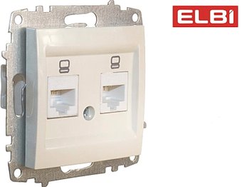 Розетка компьютерная Elbi Zena-Vega 609-010300-248 (кремовый)