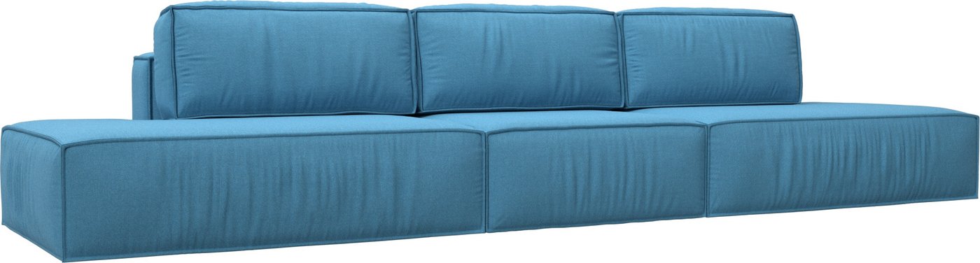 

Диван Лига диванов Прага лофт лонг 125028 (рогожка амур голубой)