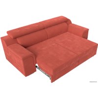 Диван Лига диванов Лига-003 117115 (микровельвет коралловый)