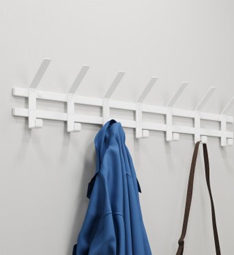 Вешалка для одежды ЗМИ Торонто 7 ВНТ7 (белый)