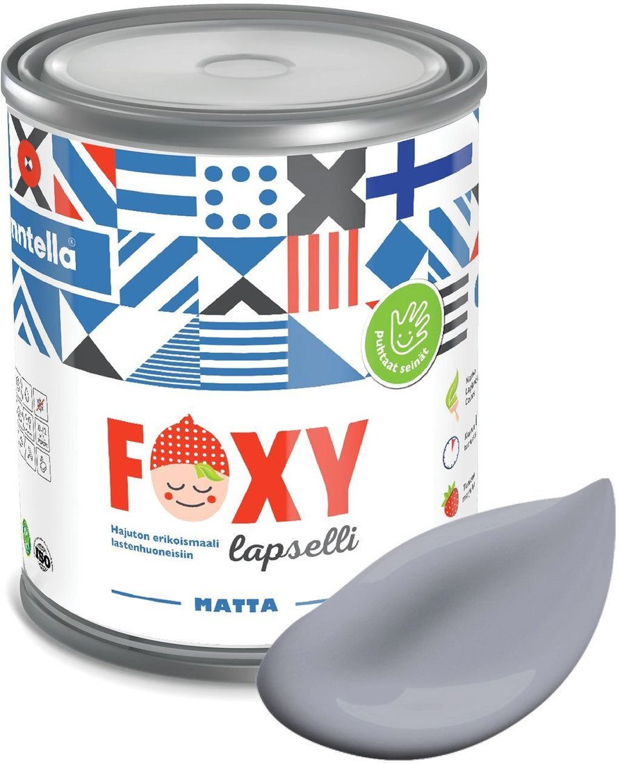 

Краска Finntella Foxy Lapselli Matte Sorsa F-50-1-1-FL292 0.9 л (серый)