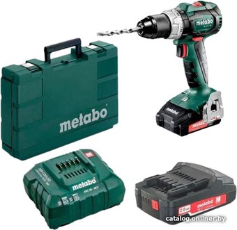 Metabo BS 18 LT BL 602325550 (с 2-мя АКБ, кейс)