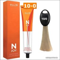 Крем-краска Ollin Professional N-Joy Color Cream 10/0 светлый блондин 100 мл