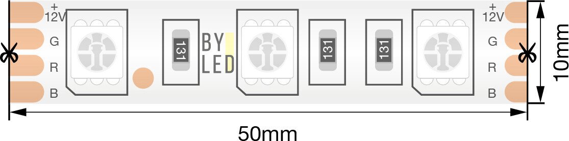 

Светодиодная лента Byled BLS5050-60-12-14.4-RGB-65