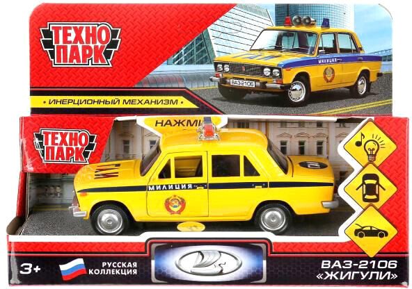 

Легковой автомобиль Технопарк ВАЗ-2106 Жигули Полиция 2106-12SLPOL-YE