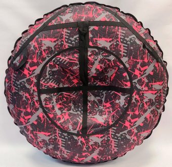 Тюбинг Emi Filini Design Lux 120 см (граффити, розовый)