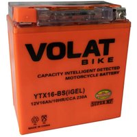 Мотоциклетный аккумулятор VOLAT YTX16-BS iGEL (16 А·ч)