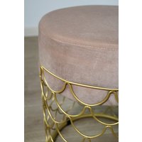 Пуфик Sheffilton SHT-B13 (латте/золотой)