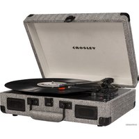 Виниловый проигрыватель Crosley Cruiser Deluxe (серый с плетеным узором)