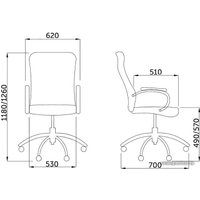 Офисное кресло AksHome Star 69782 (коричневый)