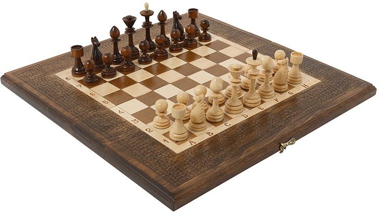 

Шахматы/шашки/нарды Haleyan резные 50 kh113