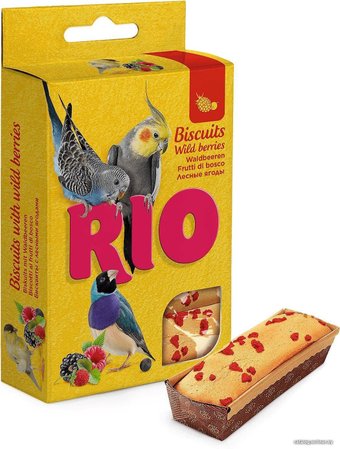 Лакомство для птиц Rio Бисквиты с лесными ягодами 5х7 г