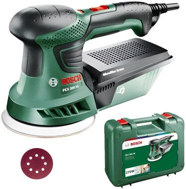 Эксцентриковая шлифмашина Bosch PEX 300 AE 06033A3000 (кейс)