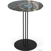 Журнальный столик Sheffilton SHT-CT55/H43 (титановый кварц/черный муар)