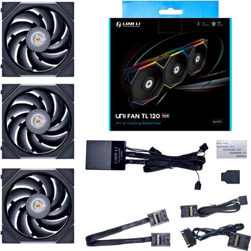 

Комплект вентиляторов для корпуса с контроллером Lian Li Uni Fan TL 120 Triple Pack G99.12TL3B.00