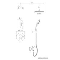 Душевая система  Ledeme L2403-2
