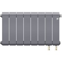 Биметаллический радиатор Royal Thermo Infinity 300 Silver Satin VR80 - 8 секций